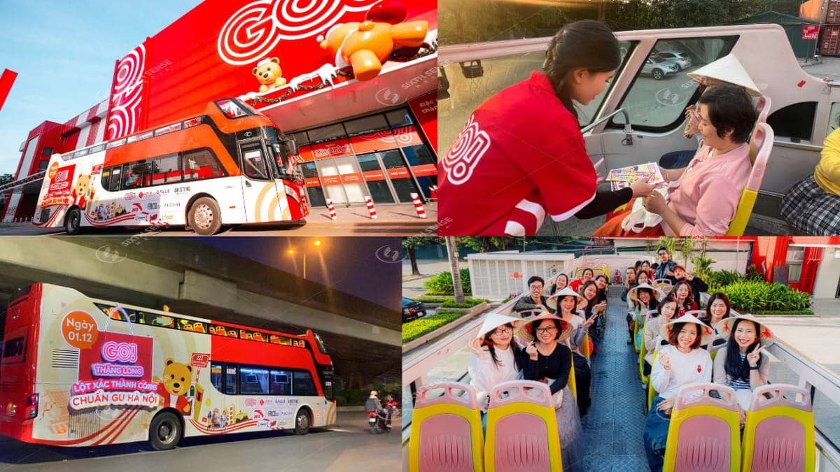Dự Án Roadshow Quảng Cáo Trên Xe Bus 2 Tầng Cho GO! Thăng Long