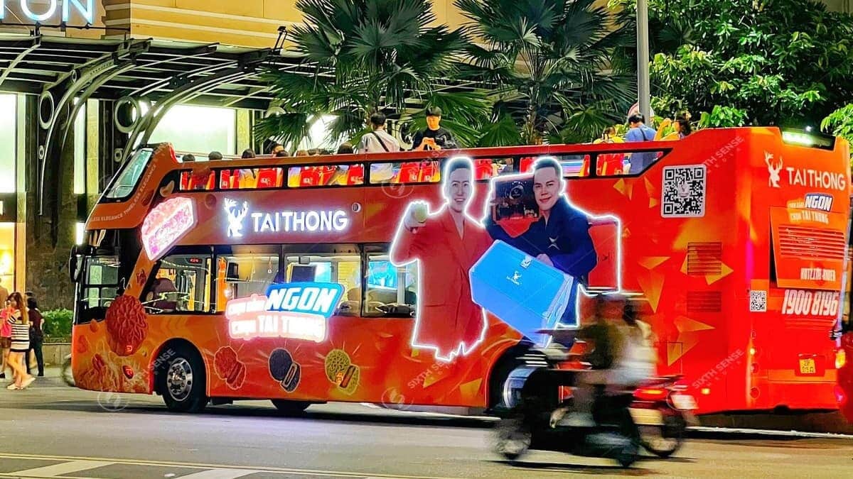 Dịch Vụ Quảng Cáo Trên Xe Bus 2 Tầng Trọn Gói Của Sixth Sense Media