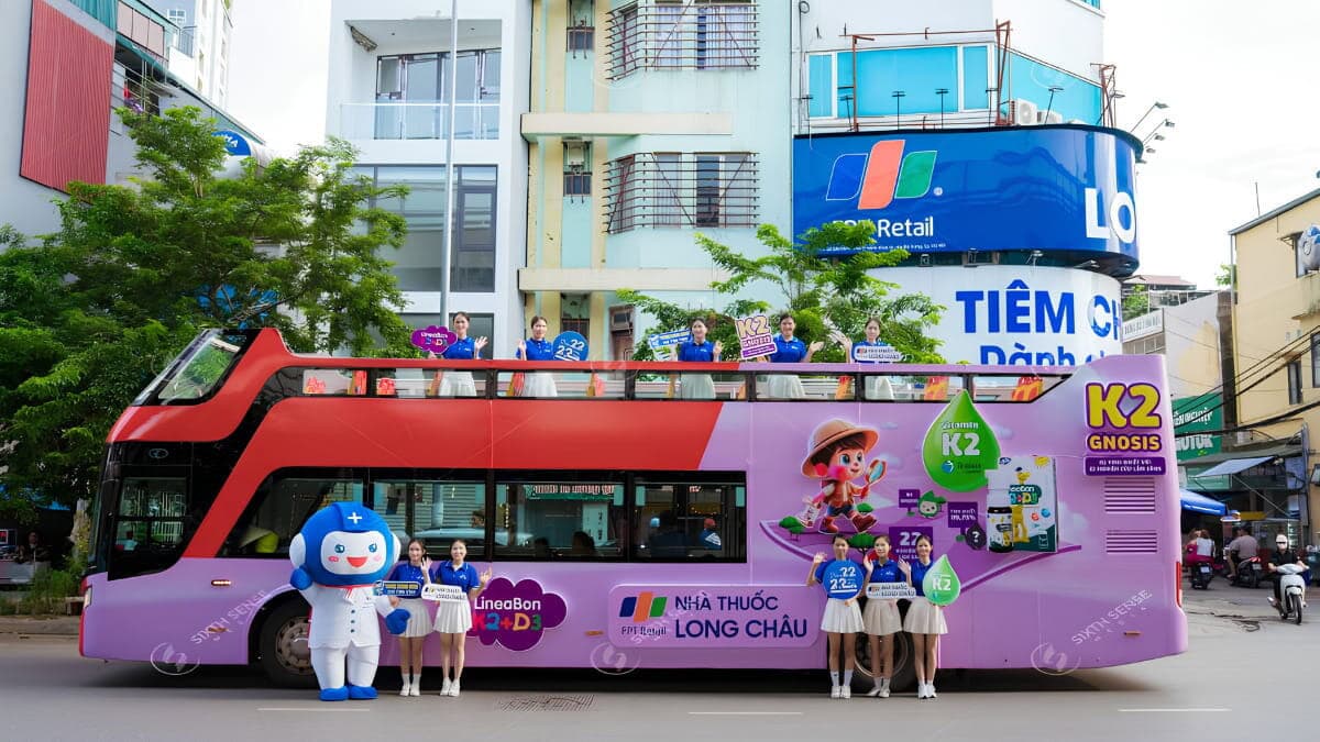 Quảng Cáo Roadshow Xe Bus Hai Tầng Kết Hợp Activation 