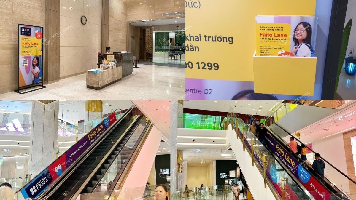 Dự Án Quảng Cáo Trong Tòa Nhà Và TTTM Của British Council 