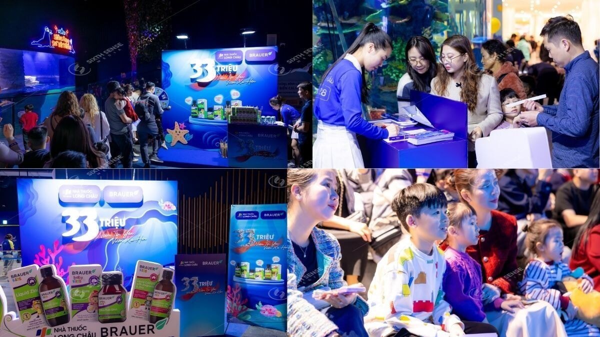 Dự Án Quảng Cáo Indoor Tổ Chức Activation Cho Nhà Thuốc Long Châu Tại Thủy Cung