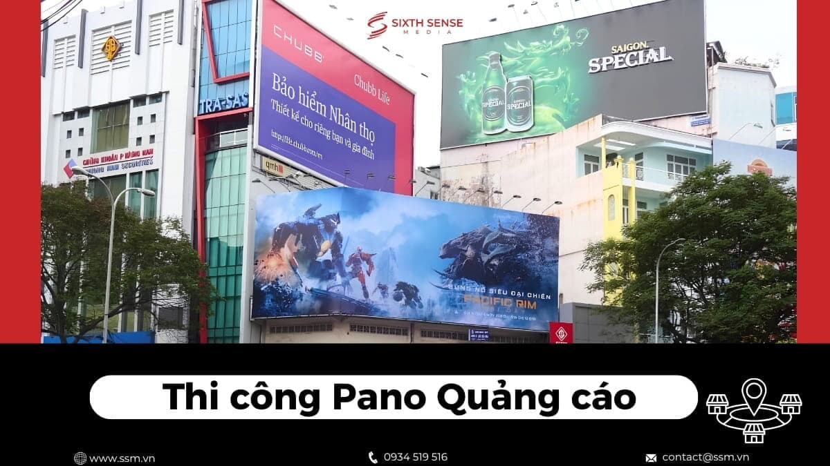 Thi Công Pano Quảng Cáo Ngoài Trời 2026: Báo Giá Trọn Gói