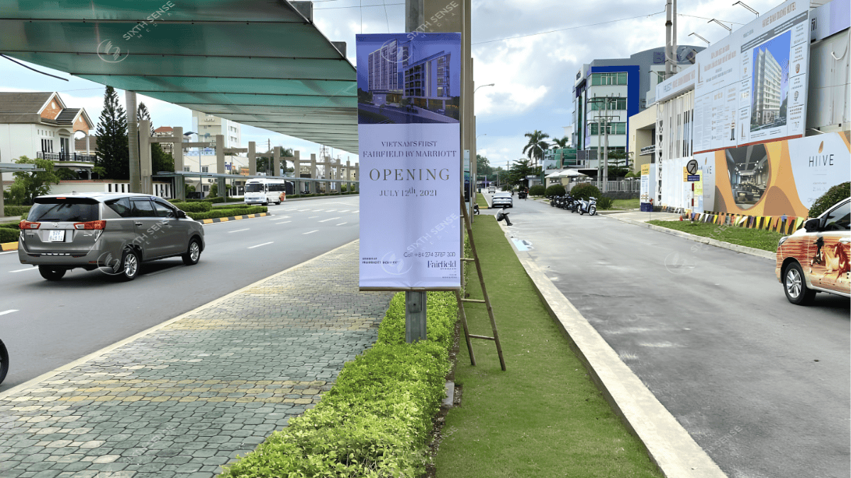 Dự Án Treo Băng Rôn Cho Fairfield By Marriott Khai Trương Khách Sạn 