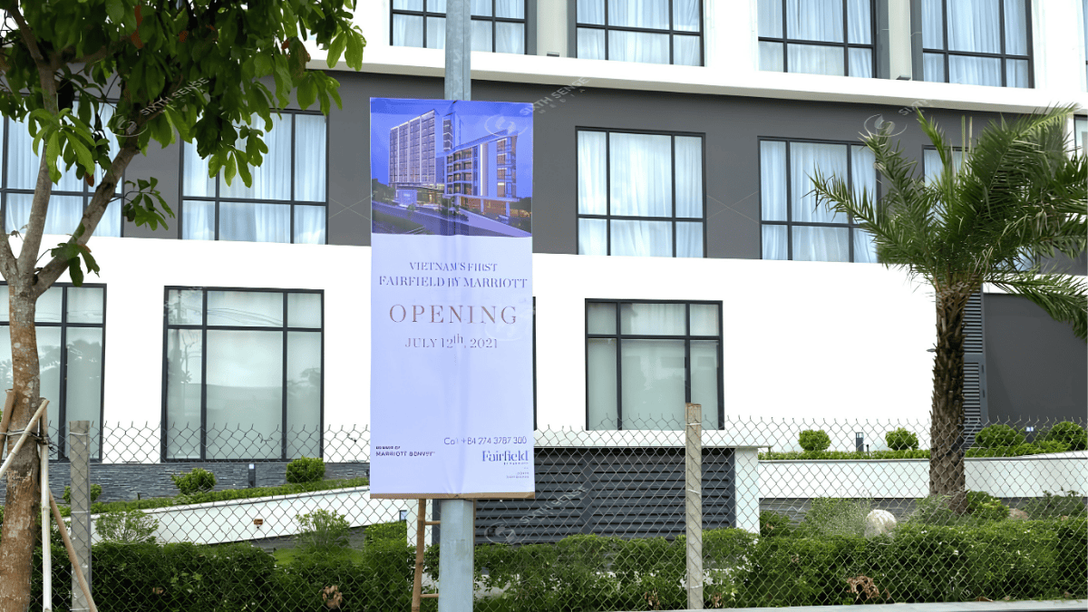Dự Án Treo Băng Rôn Cho Fairfield By Marriott 