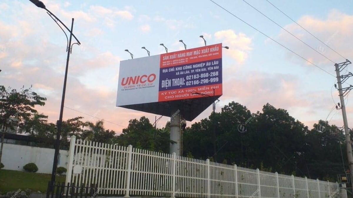 Thi Công Billboard Quảng Cáo Cho Unico Global YB