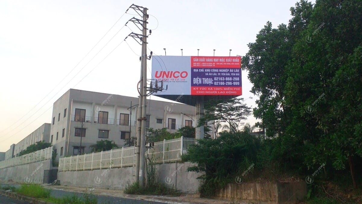 Thi Công Biển Quảng Cáo Tấm Lớn Billboard Cho Unico Global YB 