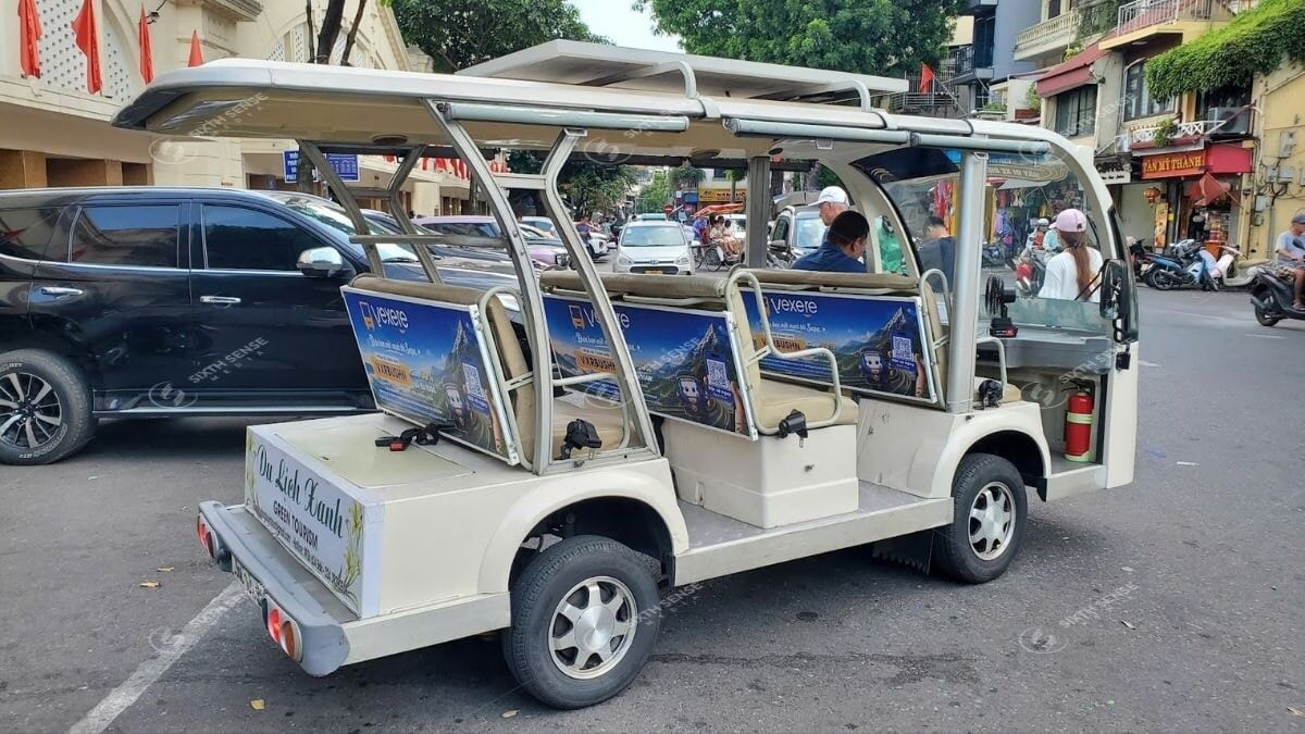 Dự án quảng cáo xe ô tô điện du lịch tại Hà Nội cho VEXERE