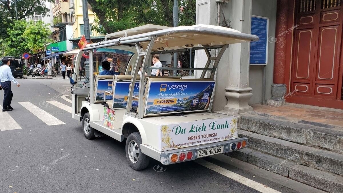 Dự án quảng cáo xe ô tô điện du lịch tại Hà Nội cho VEXERE