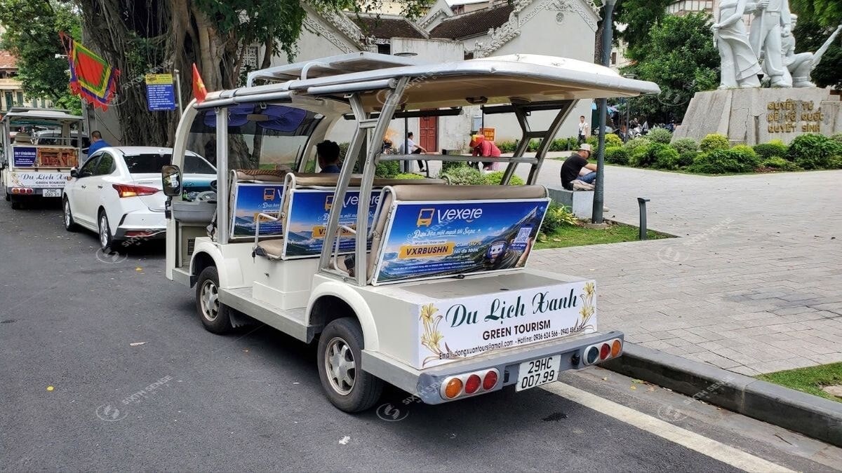 Dự án quảng cáo xe ô tô điện du lịch tại Hà Nội cho VEXERE