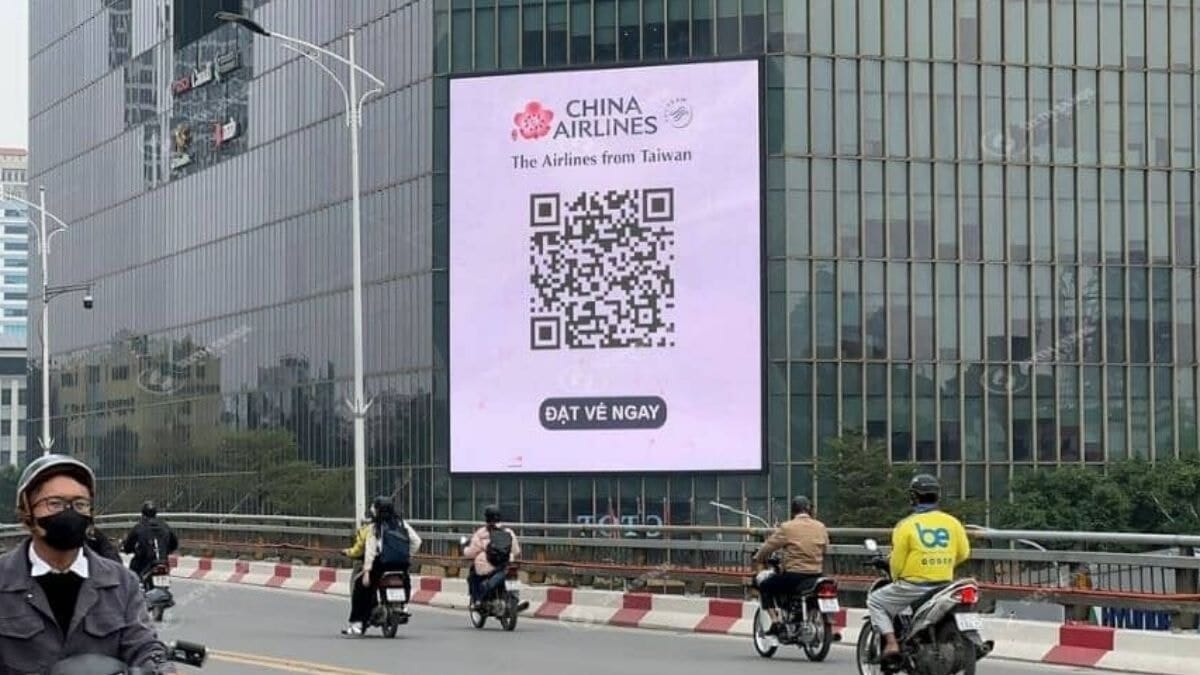 Dự án quảng cáo màn hình led ngoài trời cho China Airlines 1